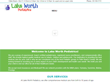 Tablet Screenshot of lakeworthpediatrics.net